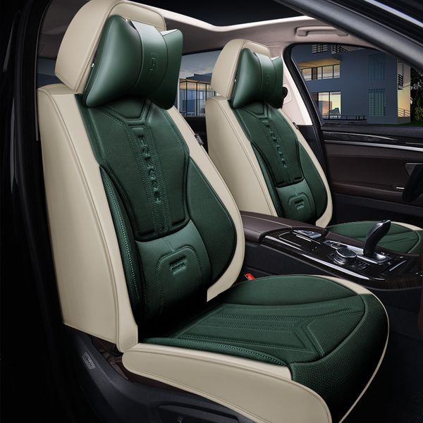 car accessory seat cover for sedan suv durable leather universal five seats set cushion including front and rear covers full covered gray de